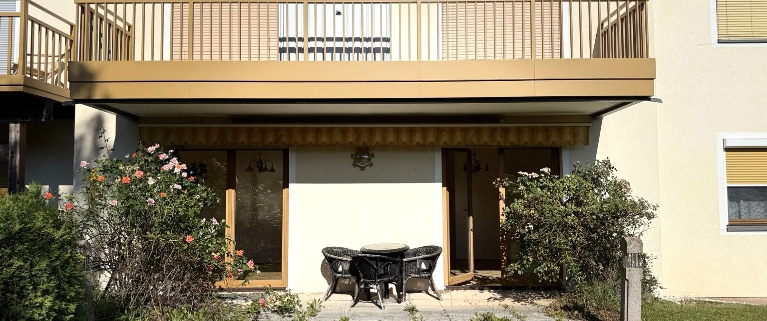 Private Terrasse der Gartenwohnung